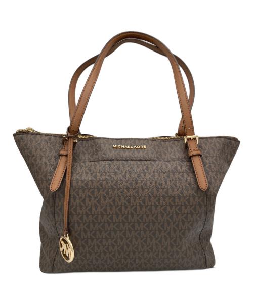 MICHAEL KORS（マイケルコース）MICHAEL KORS (マイケルコース) トートバッグ ブラウンの古着・服飾アイテム
