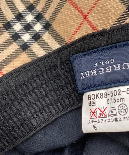 BURBERRY GOLF（バーバリーゴルフ）BURBERRY GOLF (バーバリーゴルフ) ハット ベージュ サイズ:SIZE 57.5cmの古着・服飾アイテム