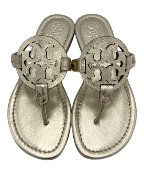 TORY BURCH（トリーバーチ）TORY BURCH (トリーバーチ) サンダル ゴールド サイズ:23cmの古着・服飾アイテム