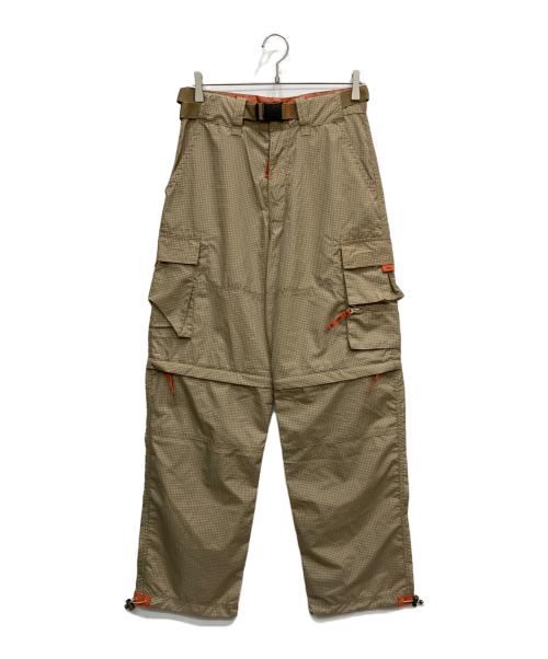 OSH KOSH（オシュコシュ）OSH KOSH (オシュコシュ) ナイロンギミックパンツ ブラウン サイズ:Mの古着・服飾アイテム