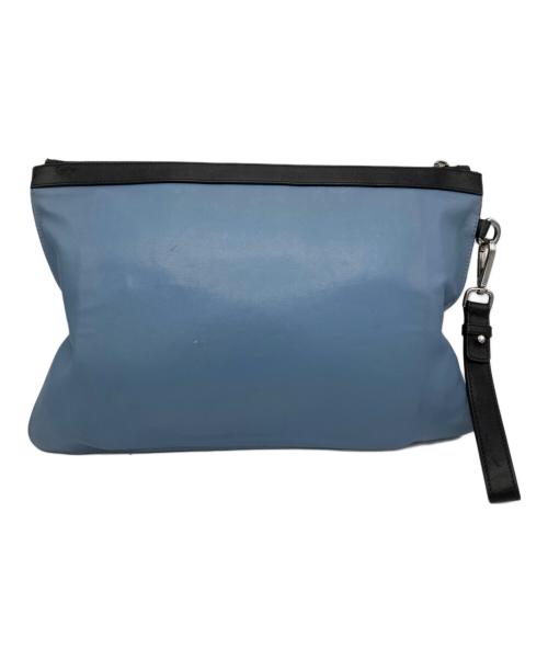 JIMMY CHOO（ジミーチュウ）JIMMY CHOO (ジミーチュウ) スターパンチングクラッチバッグ ブルーの古着・服飾アイテム