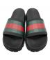 GUCCI (グッチ) ラバーメンズ スライドサンダル ブラック サイズ:7：12000円