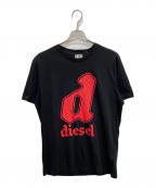 DIESELディーゼル）の古着「半袖カットソー」｜ブラック