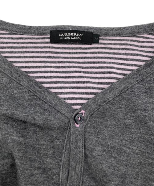 BURBERRY BLACK LABEL（バーバリーブラックレーベル）BURBERRY BLACK LABEL (バーバリーブラックレーベル) カーディガン グレー サイズ:Ⅼの古着・服飾アイテム