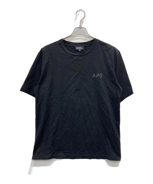 A.P.C.（アーペーセー）A.P.C. (アーペーセー) 半袖カットソー ブラック サイズ:Ⅿの古着・服飾アイテム
