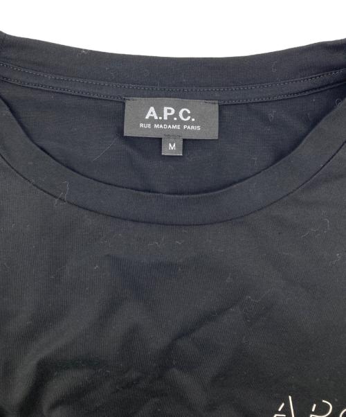 A.P.C.（アーペーセー）A.P.C. (アーペーセー) 半袖カットソー ブラック サイズ:Ⅿの古着・服飾アイテム