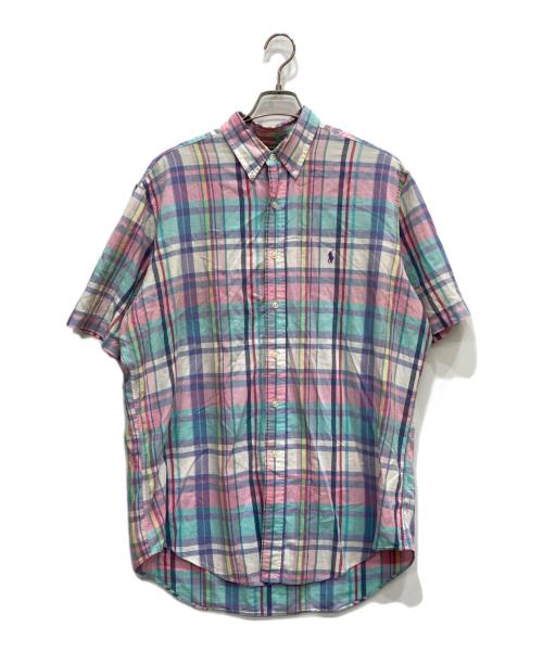 RALPH LAUREN（ラルフローレン）RALPH LAUREN (ラルフローレン) 半袖シャツ パープル サイズ:Ⅼの古着・服飾アイテム