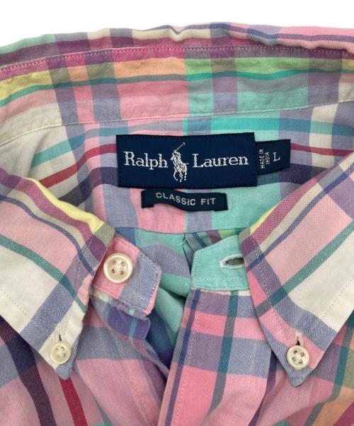 RALPH LAUREN（ラルフローレン）RALPH LAUREN (ラルフローレン) 半袖シャツ パープル サイズ:Ⅼの古着・服飾アイテム