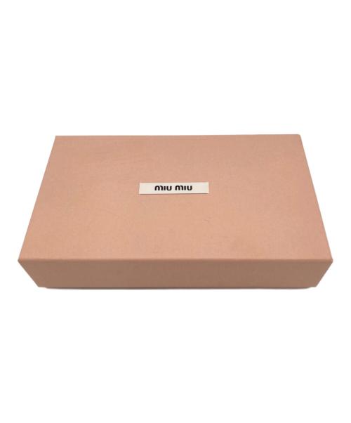 MIU MIU（ミュウミュウ）MIU MIU (ミュウミュウ) マテラッセ レザー長財布 レッドの古着・服飾アイテム