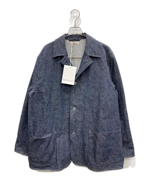 NICENESS（ナイスネス）NICENESS (ナイスネス) LEEROY ロウデニム カバーオール インディゴ サイズ:L 未使用品の古着・服飾アイテム