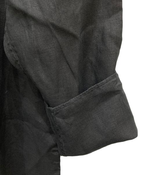 MITTAN（ミッタン）MITTAN (ミッタン) 麻長袖プルオーバー ブラック サイズ:3の古着・服飾アイテム