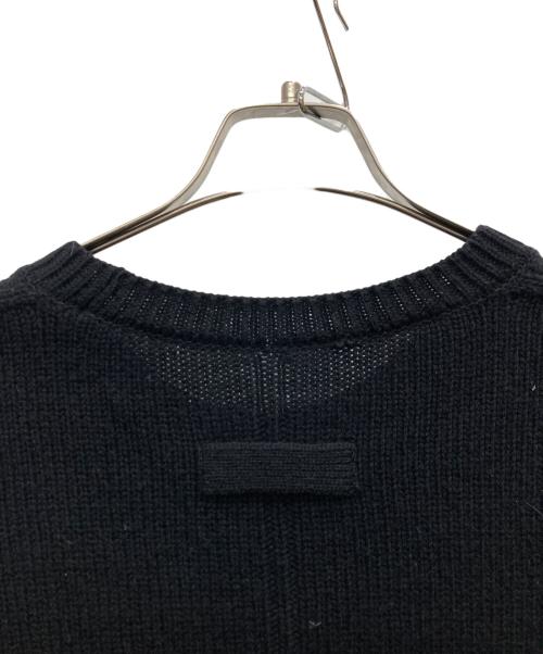 stein（シュタイン）stein (シュタイン) ウールニット ブラック サイズ:Ⅿの古着・服飾アイテム