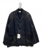 HERILLヘリル）の古着「HBT Linen Workjacket」｜ブラック