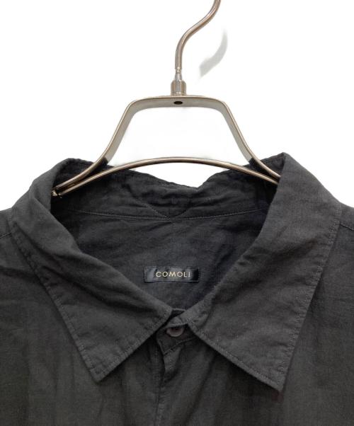 COMOLI（コモリ）COMOLI (コモリ) KHADIコットン コモリシャツ ブラック サイズ:3 未使用品の古着・服飾アイテム