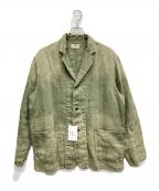 HERILLヘリル）の古着「HBT Linen Workjacket」｜グリーン