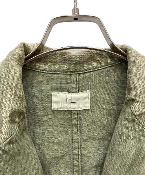 HERILL（ヘリル）HERILL (ヘリル) HBT Linen Workjacket グリーン サイズ:3 未使用品の古着・服飾アイテム