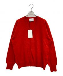 ssstein（シュタイン）の古着「PURE CASHMERE KNIT V NECK LS」｜オレンジ