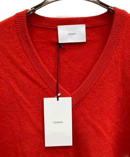 ssstein（シュタイン）ssstein (シュタイン) PURE CASHMERE KNIT V NECK LS オレンジ サイズ:S 未使用品の古着・服飾アイテム