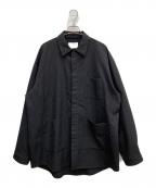 steinシュタイン）の古着「Oversized Square Pocket Shirt」｜ブラック