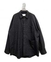 stein（シュタイン）の古着「Oversized Square Pocket Shirt」｜ブラック