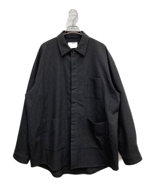 stein（シュタイン）stein (シュタイン) Oversized Square Pocket Shirt ブラック サイズ:Mの古着・服飾アイテム