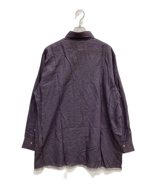 MAATEE&SONS（マーティーアンドサンズ）MAATEE&SONS (マーティーアンドサンズ) GUPTA KHADI COTTON SHIRTS パープル サイズ:3 未使用品の古着・服飾アイテム