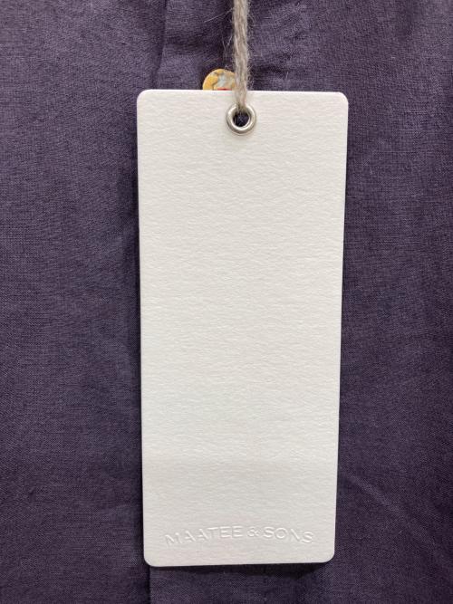 MAATEE&SONS（マーティーアンドサンズ）MAATEE&SONS (マーティーアンドサンズ) GUPTA KHADI COTTON SHIRTS パープル サイズ:3 未使用品の古着・服飾アイテム