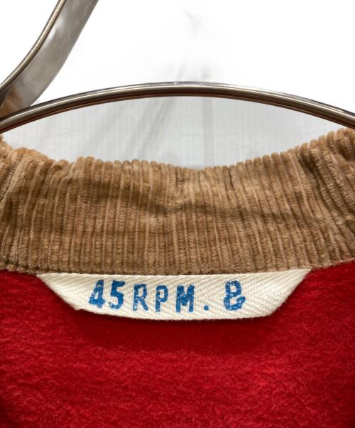 45rpm&（フォーティファイブアールピーエムアンド）45rpm& (フォーティファイブアールピーエムアンド) チェック柄カバーオール レッド サイズ:5の古着・服飾アイテム