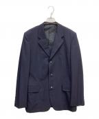 COMME des GARCONS HOMMEコムデギャルソン オム）の古着「ウールギャバ3Bテーラードジャケット」｜ネイビー