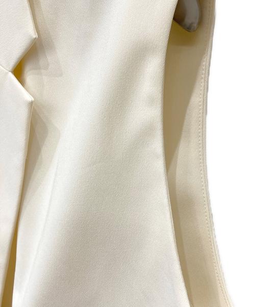 Noble（ノーブル）Noble (ノーブル) エステルツイルショートジレブラウス ホワイト サイズ:表記なしの古着・服飾アイテム