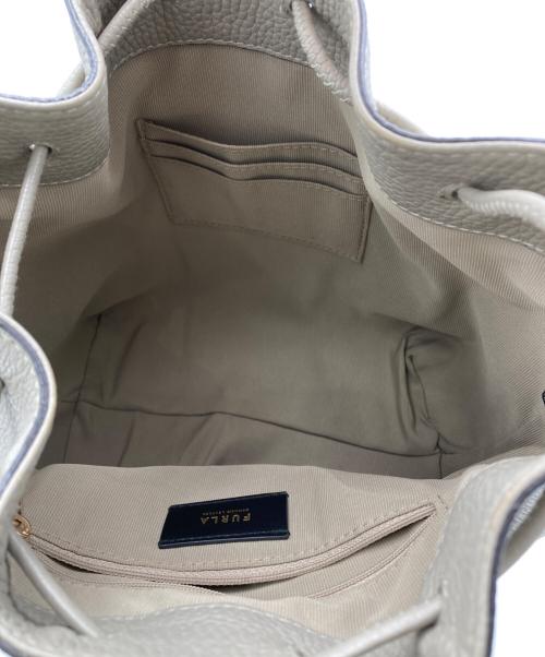 FURLA（フルラ）FURLA (フルラ) アテナ巾着ショルダーバッグ グレーの古着・服飾アイテム