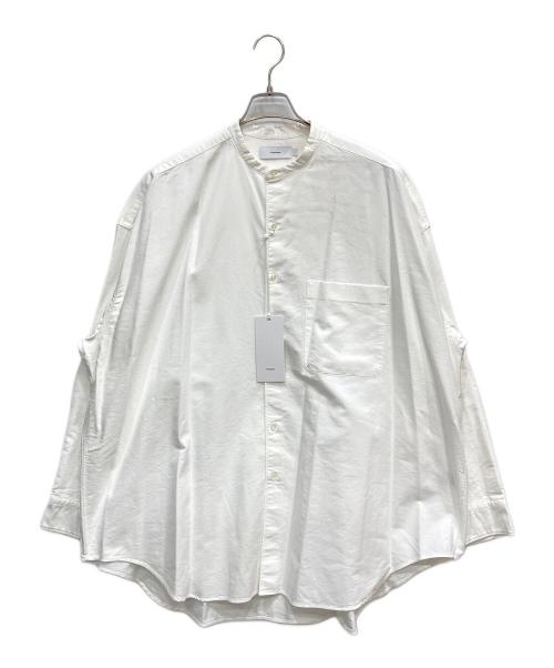Graphpaper（グラフペーパー）Graphpaper (グラフペーパー) Oxford Oversized Band Collar Shirt ホワイト サイズ:FREE 未使用品の古着・服飾アイテム