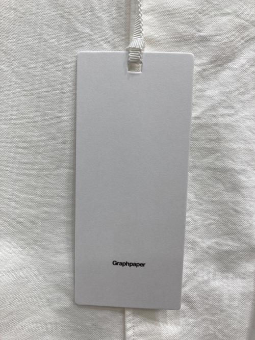 Graphpaper（グラフペーパー）Graphpaper (グラフペーパー) Oxford Oversized Band Collar Shirt ホワイト サイズ:FREE 未使用品の古着・服飾アイテム