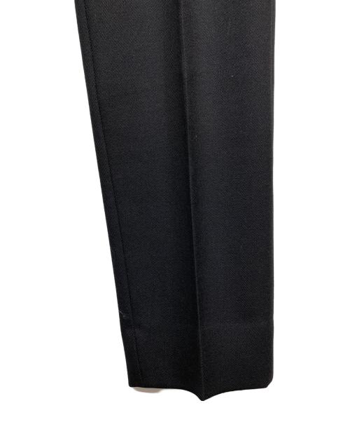 AURALEE（オーラリー）AURALEE (オーラリー) HARD TWIST DOUBLE CLOTH  SLACKS ブラック サイズ:5の古着・服飾アイテム