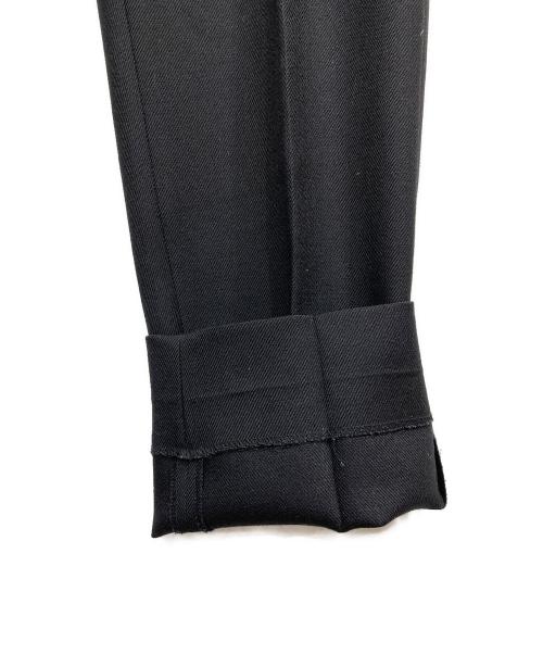 AURALEE（オーラリー）AURALEE (オーラリー) HARD TWIST DOUBLE CLOTH  SLACKS ブラック サイズ:5の古着・服飾アイテム