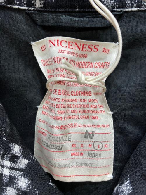 NICENESS（ナイスネス）NICENESS (ナイスネス) K.SAVILLE BLACK ブラック サイズ:Lの古着・服飾アイテム