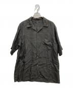 MAATEE&SONSマーティーアンドサンズ）の古着「ドS LINEN" OPEN COLLAR SHIRTS」｜グレー