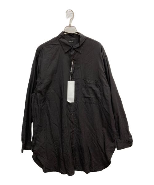 COMOLI（コモリ）COMOLI (コモリ) シルク製品染 シャツ ブラック サイズ:3 未使用品の古着・服飾アイテム