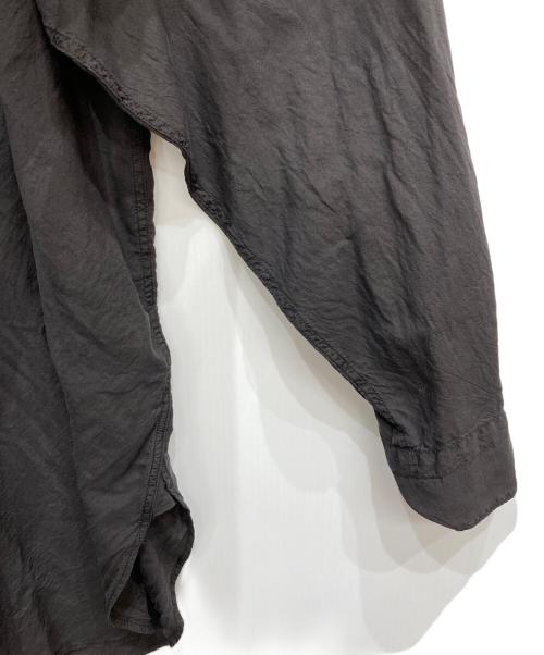 COMOLI（コモリ）COMOLI (コモリ) シルク製品染 シャツ ブラック サイズ:3 未使用品の古着・服飾アイテム