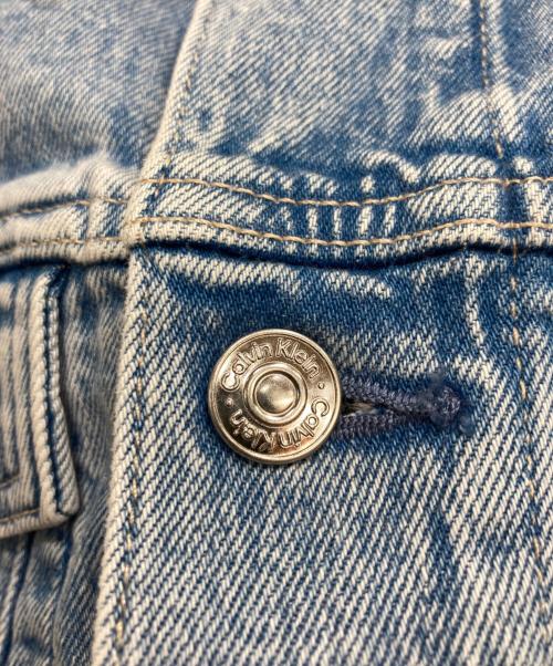 Calvin Klein Jeans（カルバンクラインジーンズ）Calvin Klein Jeans (カルバンクラインジーンズ) デニムジャケット インディゴ サイズ:Ⅼの古着・服飾アイテム