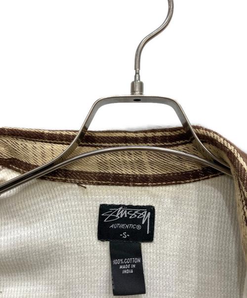 stussy（ステューシー）stussy (ステューシー) シャツジャケット ブラウン サイズ:Sの古着・服飾アイテム
