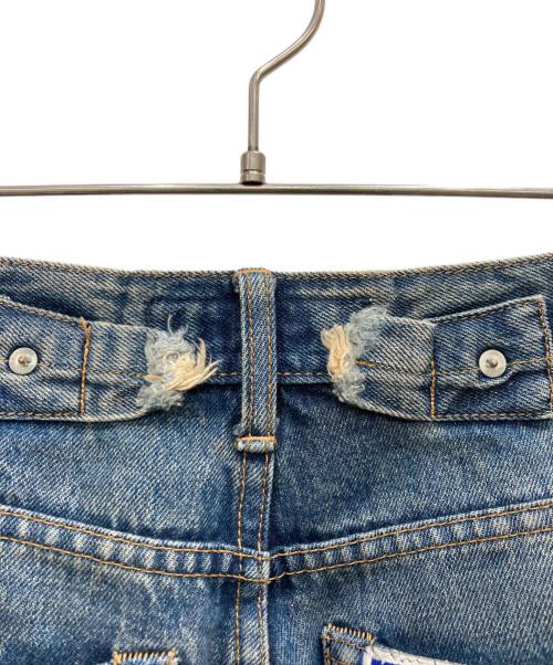 DAIRIKU（ダイリク）DAIRIKU (ダイリク) Flower Cross Embroidery Slim Denim インディゴ サイズ:29の古着・服飾アイテム