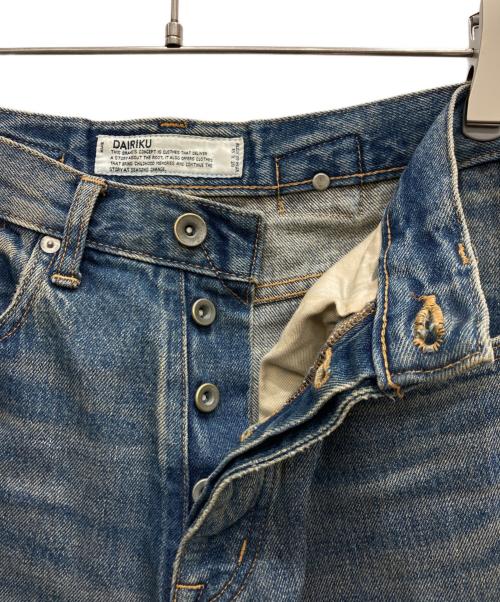 DAIRIKU（ダイリク）DAIRIKU (ダイリク) Flower Cross Embroidery Slim Denim インディゴ サイズ:29の古着・服飾アイテム