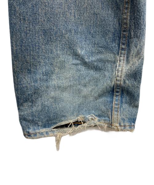 DAIRIKU（ダイリク）DAIRIKU (ダイリク) Flower Cross Embroidery Slim Denim インディゴ サイズ:29の古着・服飾アイテム
