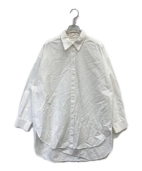 Whim Gazette（ウィムガゼット）Whim Gazette (ウィムガゼット) ハイポリピーチシャツ ホワイト サイズ:FREEの古着・服飾アイテム