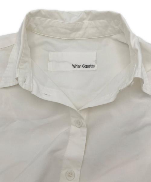 Whim Gazette（ウィムガゼット）Whim Gazette (ウィムガゼット) ハイポリピーチシャツ ホワイト サイズ:FREEの古着・服飾アイテム