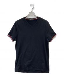 MONCLER（モンクレール）の古着「Slim Fit Vネック ショートスリーブTシャツ」｜ブラック