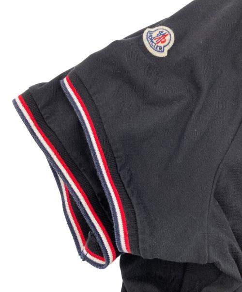 MONCLER（モンクレール）MONCLER (モンクレール) Slim Fit Vネック ショートスリーブTシャツ ブラック サイズ:XLの古着・服飾アイテム