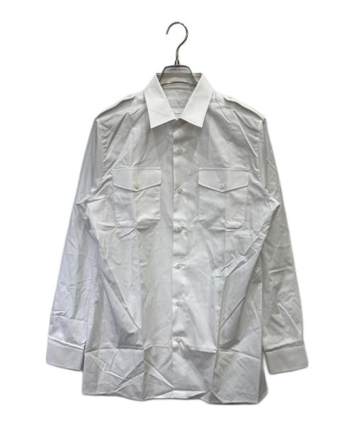 PRADA（プラダ）PRADA (プラダ) コットンポプリンシャツ ホワイト サイズ:SIZE39の古着・服飾アイテム