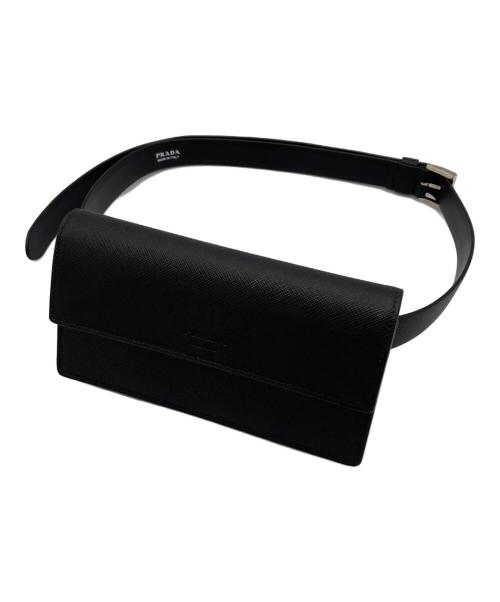 PRADA（プラダ）PRADA (プラダ) SAFFIANO POCKET ブラックの古着・服飾アイテム